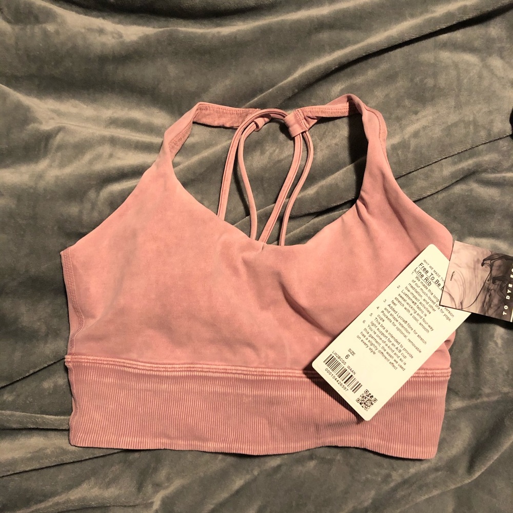 Lululemon Free to Be Bra Long Line Ribbed